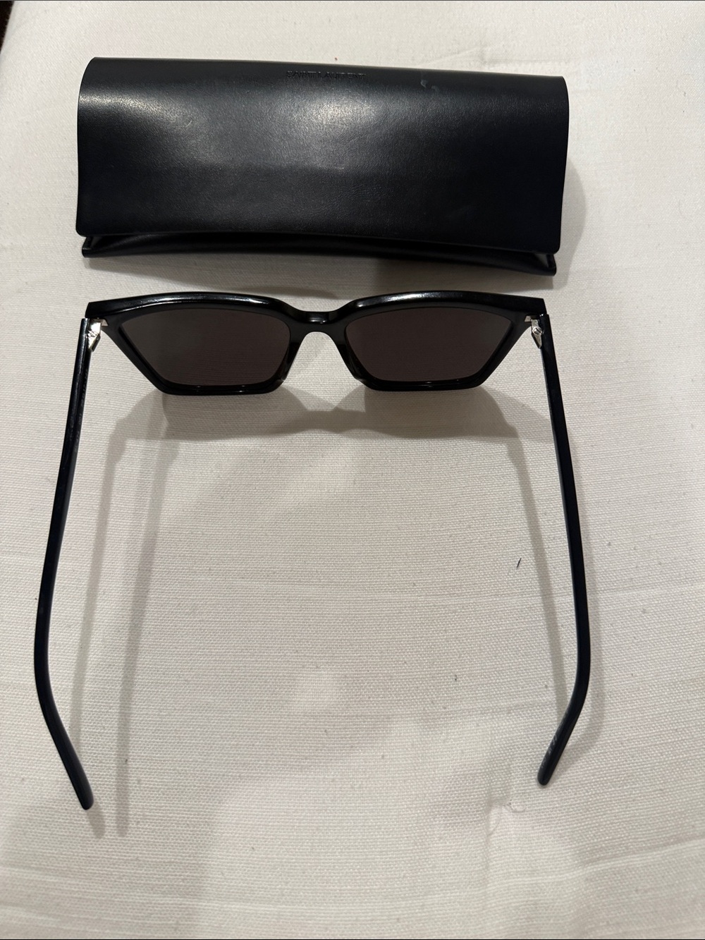 Saint Laurent Black Square Frame Sunglasses - Picture 3 of 3